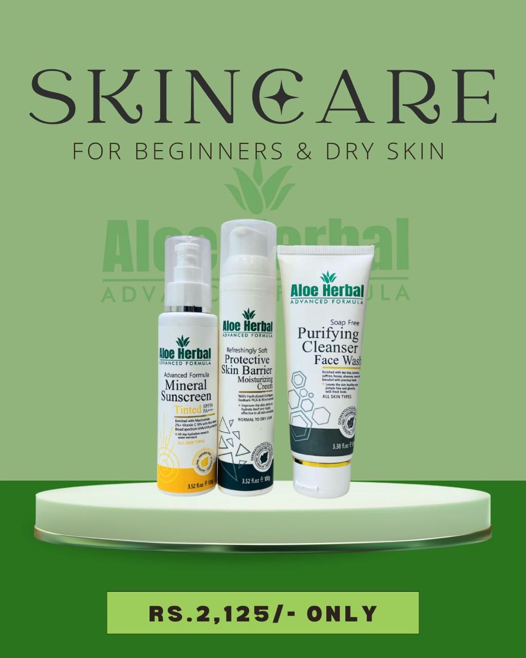 Aloeherbal Skin Care For Beginners and Dry Skin
