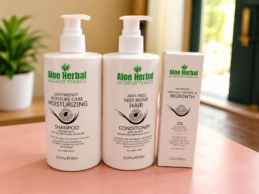 Aloe Herbal Dry & Frizzy Hair Repair Hair Care Combo
